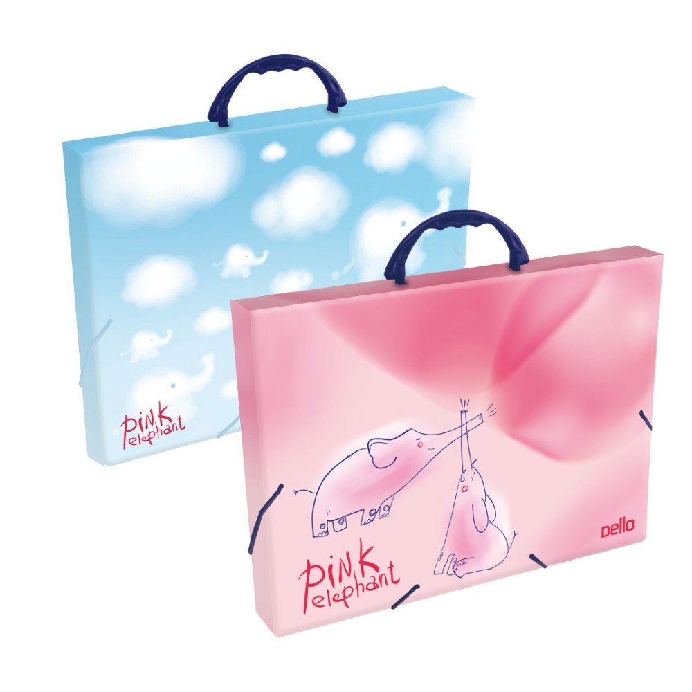 Maleta Ofício Pink Elephant Dello