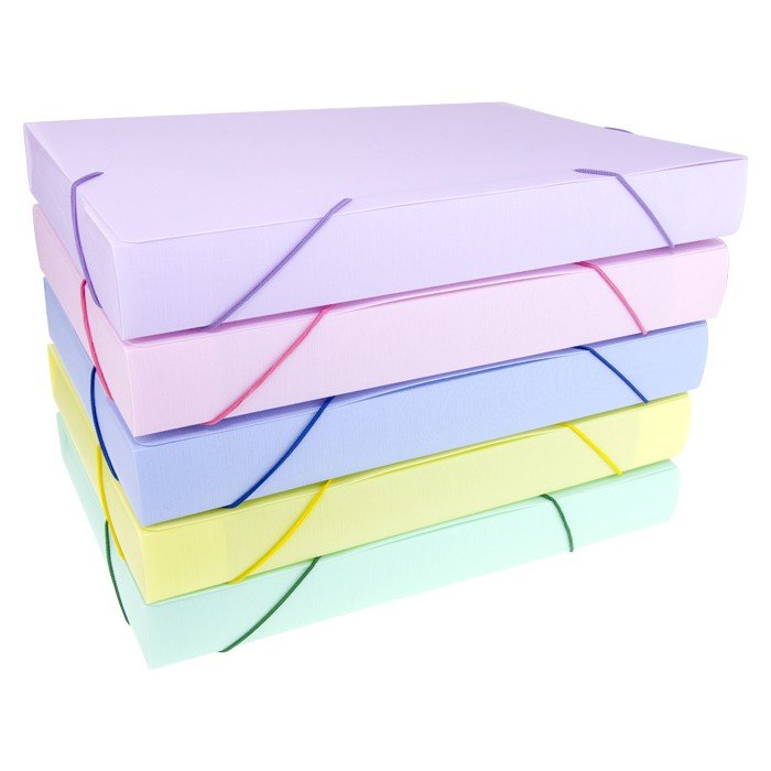 PASTA ABA ELASTICO OFICIO LOMBO 5,5CM LINHO SERENA SORTIDA DELLO	