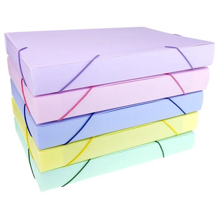 PASTA ABA ELASTICO OFICIO 4CM LINHO SERENA SORTIDA DELLO	