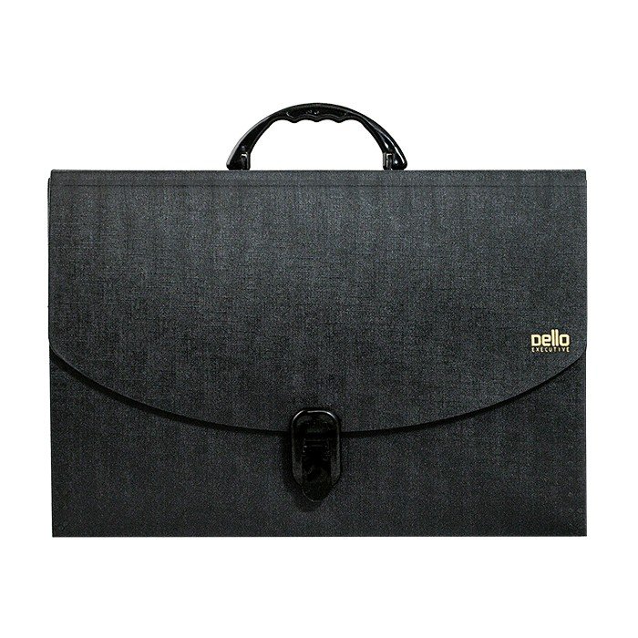 MALETA SANFONADA OFICIO C/12 DIVISORIAS EXECUTIVE PRETA DELLO	