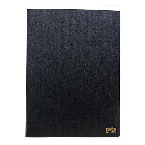 PASTA CATALOGO A4 EXECUTIVE PRETA C/100 PLASTICOS DELLO	