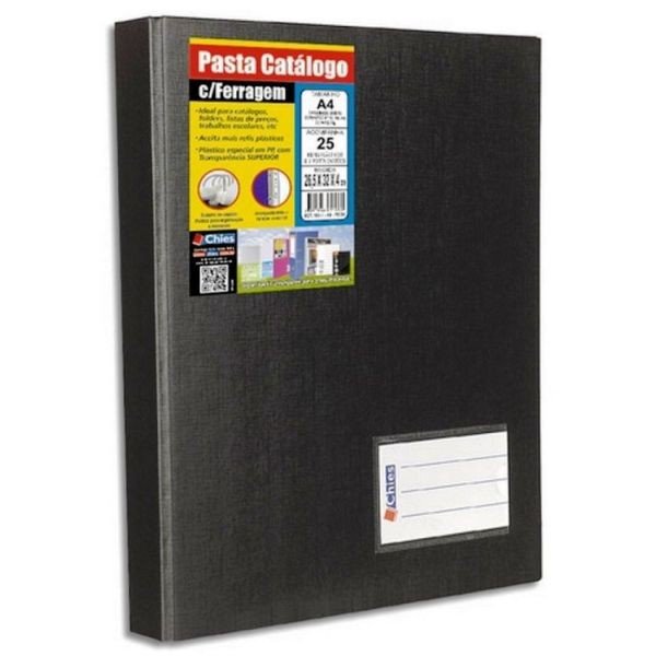 PASTA CATALOGO A4 C/25 SACOS CHIES	