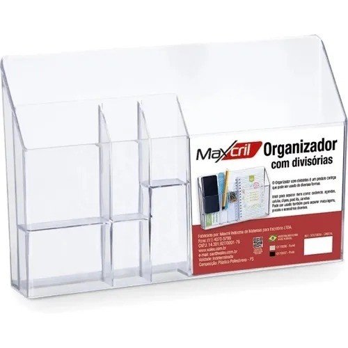 ORGANIZADOR C/ DIVISORIA CRISTAL WALEU	
