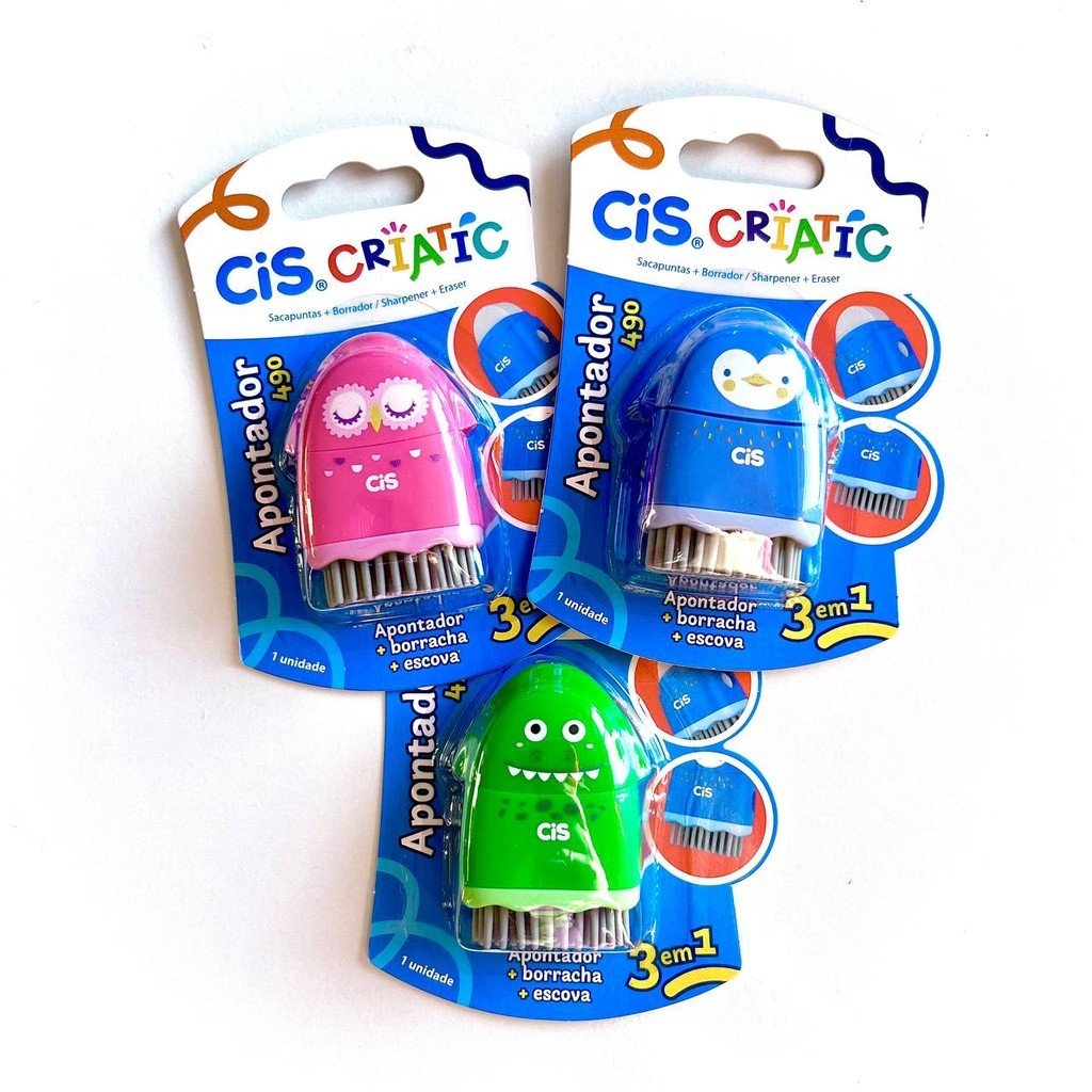 APONTADOR COM BORRACHA E ESCOVA	