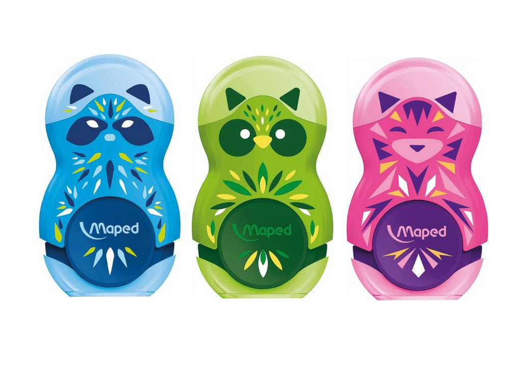 APONTADOR COM BORRACHA LOOPY MINI CUTE MAPED	