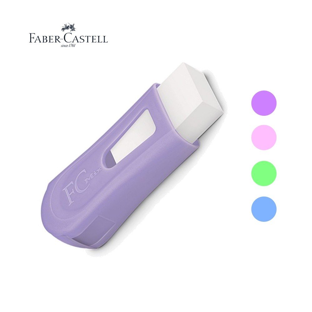 APONTADOR COM BORRACHA TONS PASTEL FABER CASTELL	