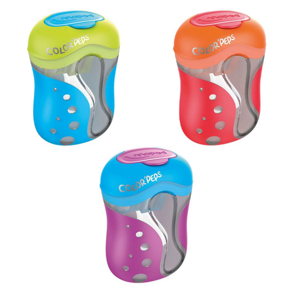 APONTADOR COM DEPOSITO DUPLO COLOR PEPS MAPED	