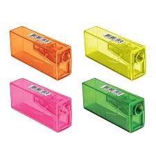 APONTADOR COM DEPOSITO NEON CLASSICO FABER CASTELL	