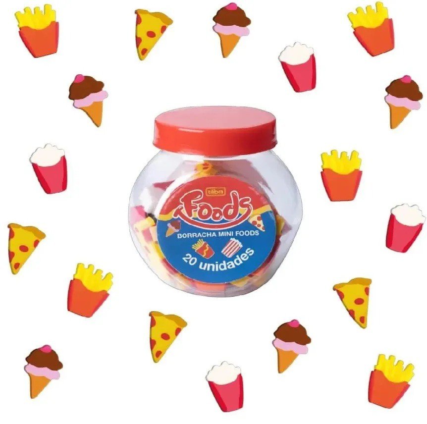 BORRACHA MINI DREAMS/FOODS TILIBRA	