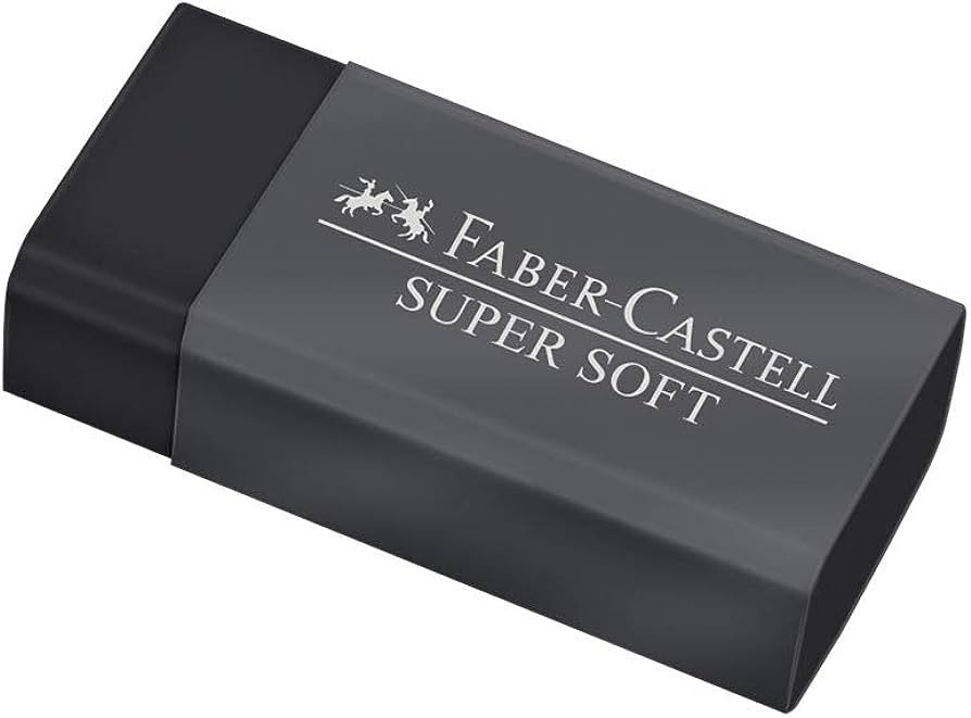 BORRACHA SUPER SOFT PRETA FABER CASTELL	