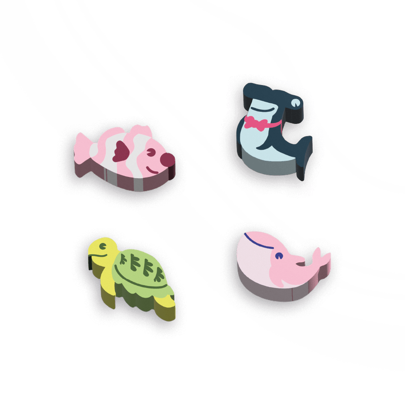 MINI BORRACHA FUNDO DO MAR POTE BALEIRO LEO&LEO	