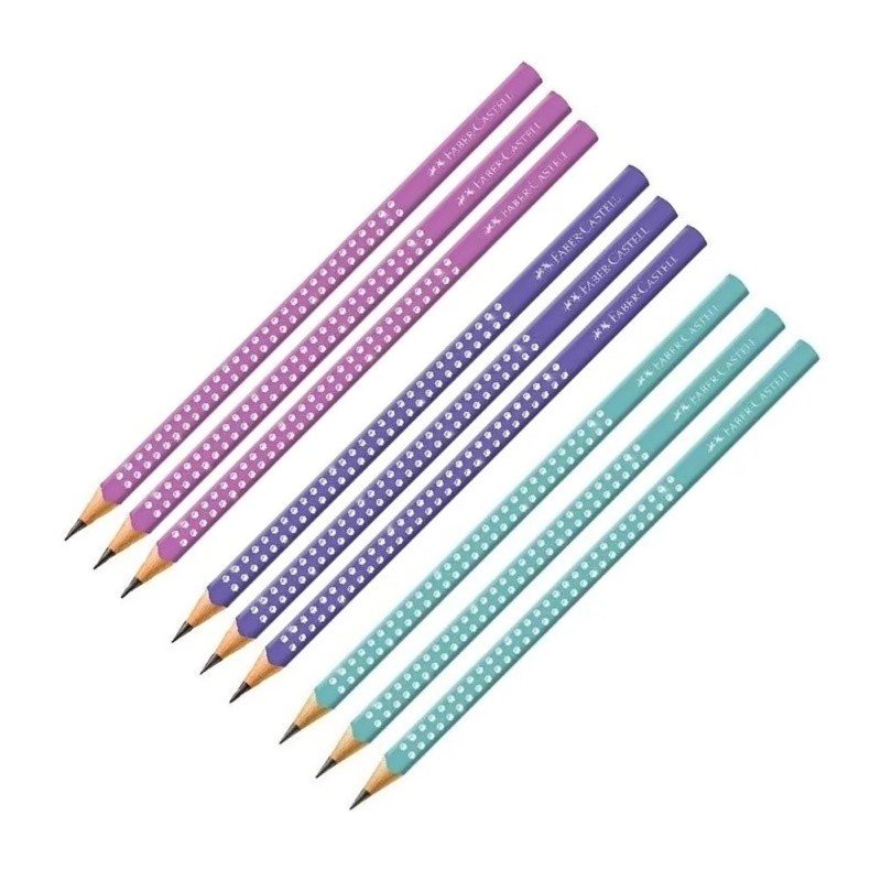 ECOLAPIS GRAFITE SPARKLE C/3 FABER CASTELL	