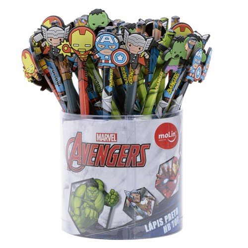 LAPIS DE ESCREVER TOP PERSNAGENS HB MOLIN	