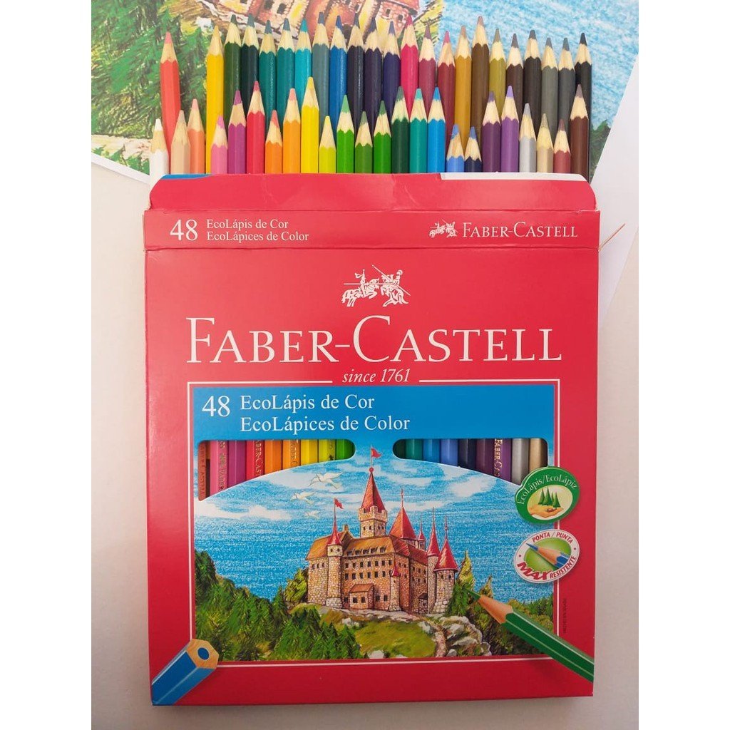 LAPIS DE COR 48 CORES FABER CASTELL	