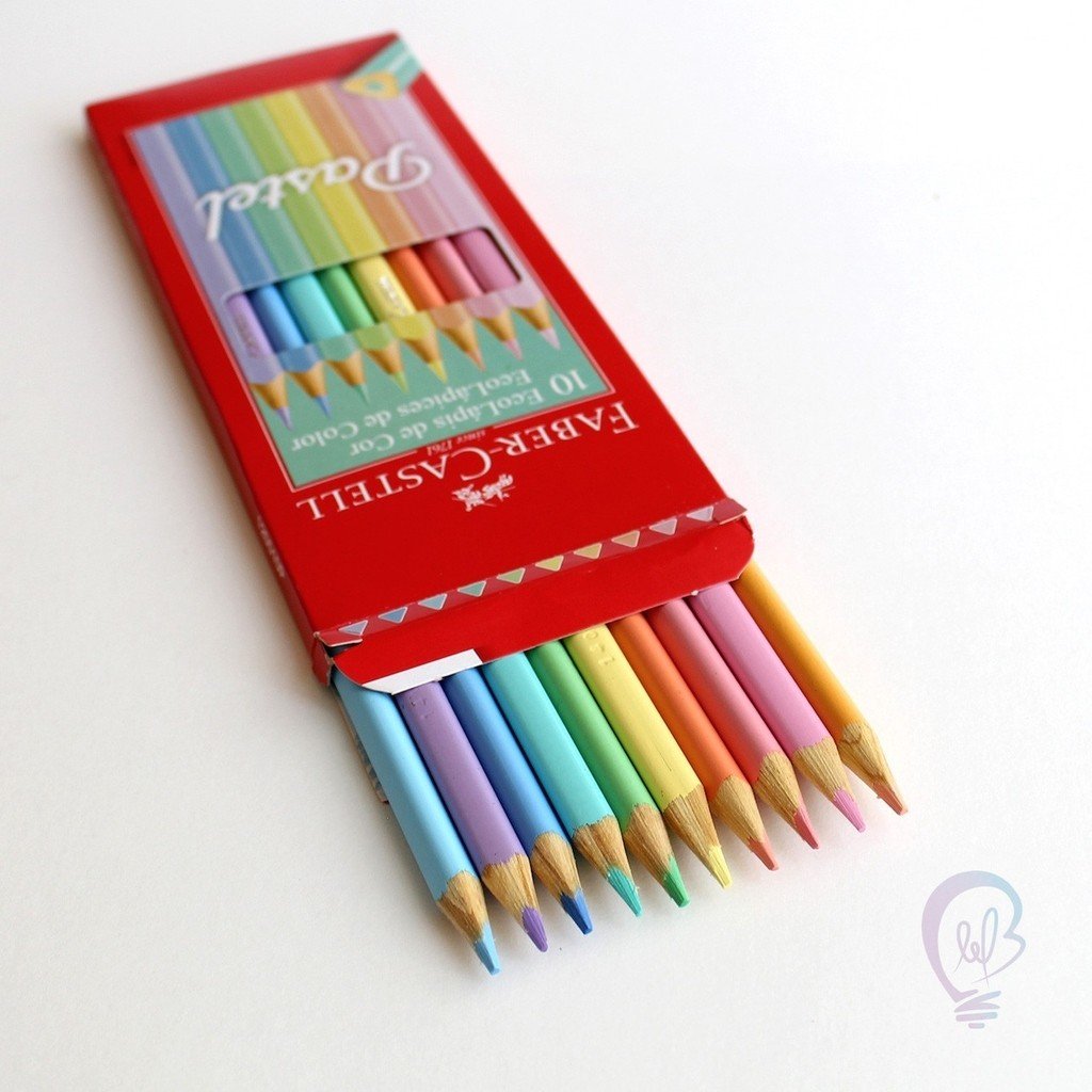 LAPIS DE COR AQUARELA PASTEL 10 CORES FABER CASTELL	