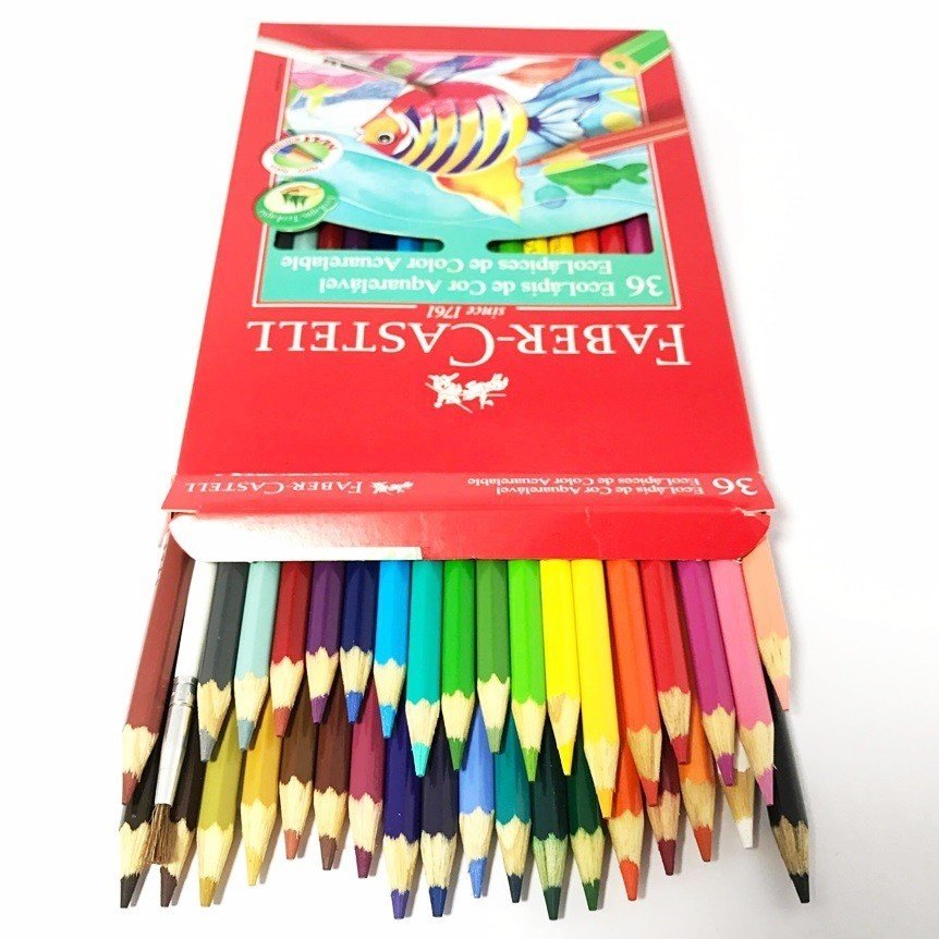LAPIS DE COR AQUARELAVEL 36 CORES FABER CASTELL	