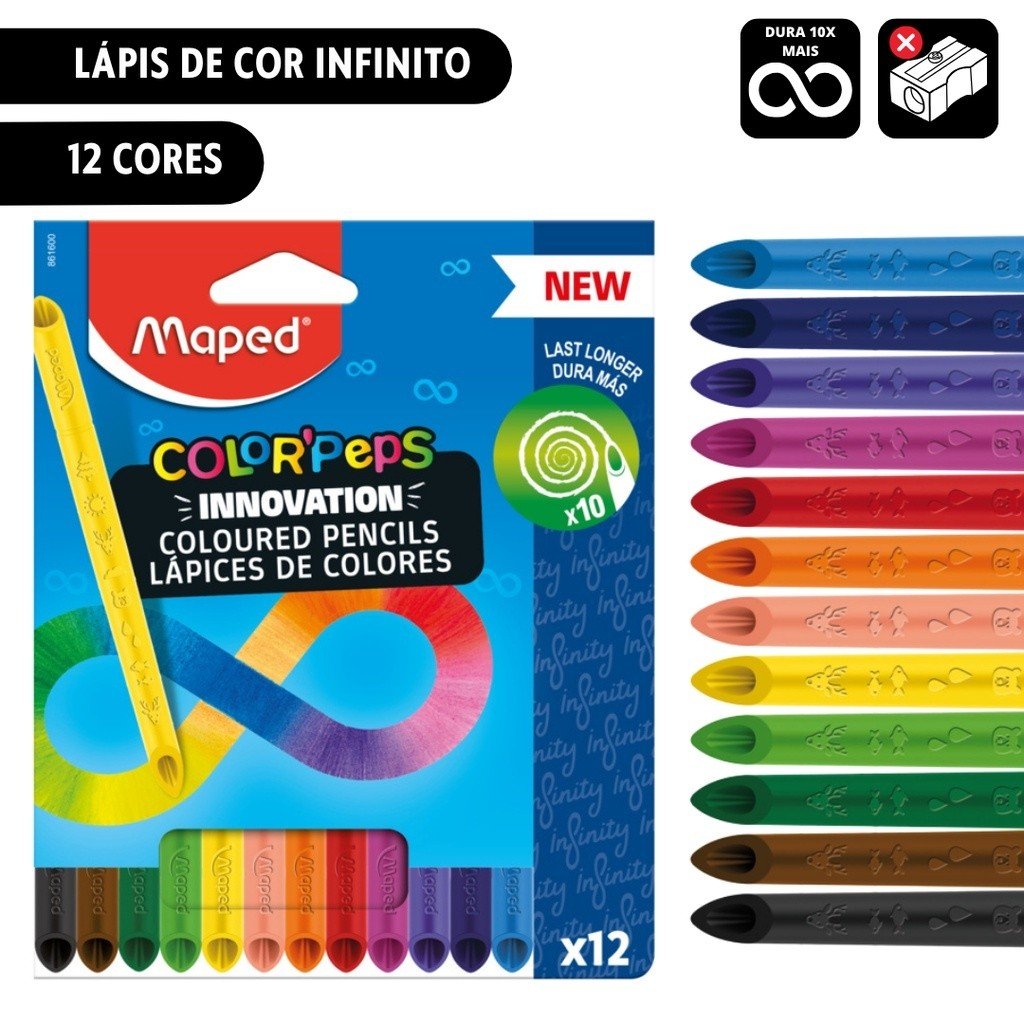 LAPIS DE COR COLORPEPS INFINITY 12 CORES MAPED	