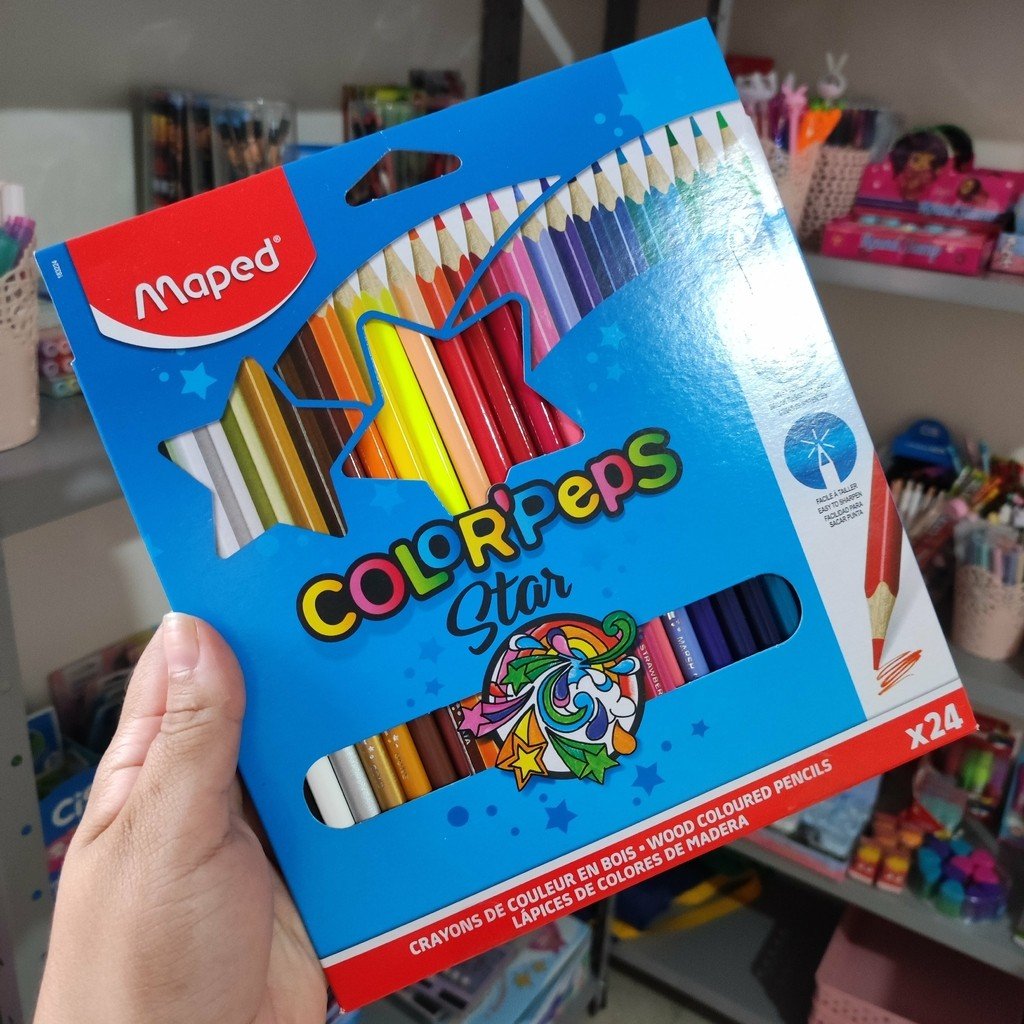 LAPIS DE COR COLORPEPS STAR 24UND E 30 CORES MAPED	