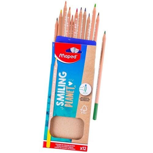 LAPIS DE COR SMILING PLANET 12 CORES MAPED	