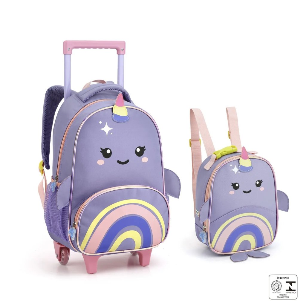 	MOCHILA C/ RODINHA + LANCHEIRA XTROY SEANITE