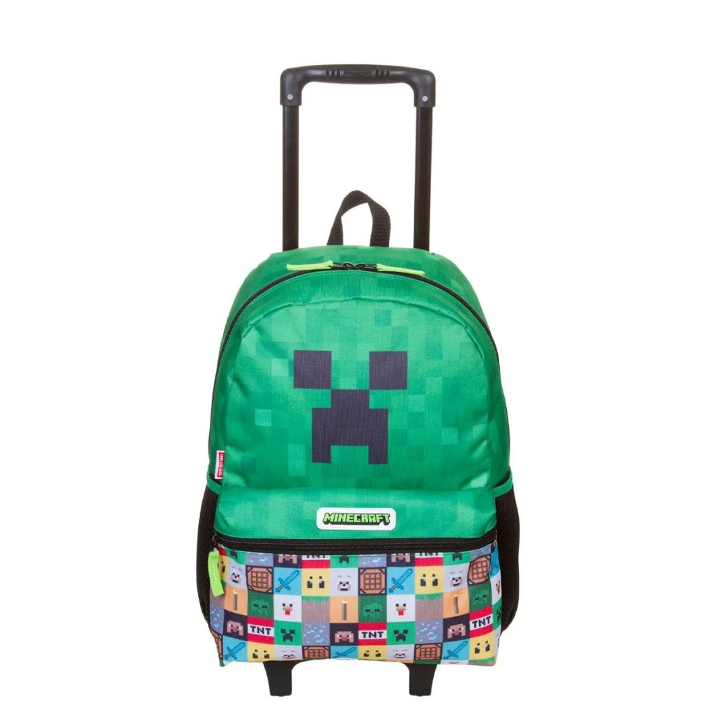 	MOCHILA C/RODINHA G MINECRAFT SESTINI