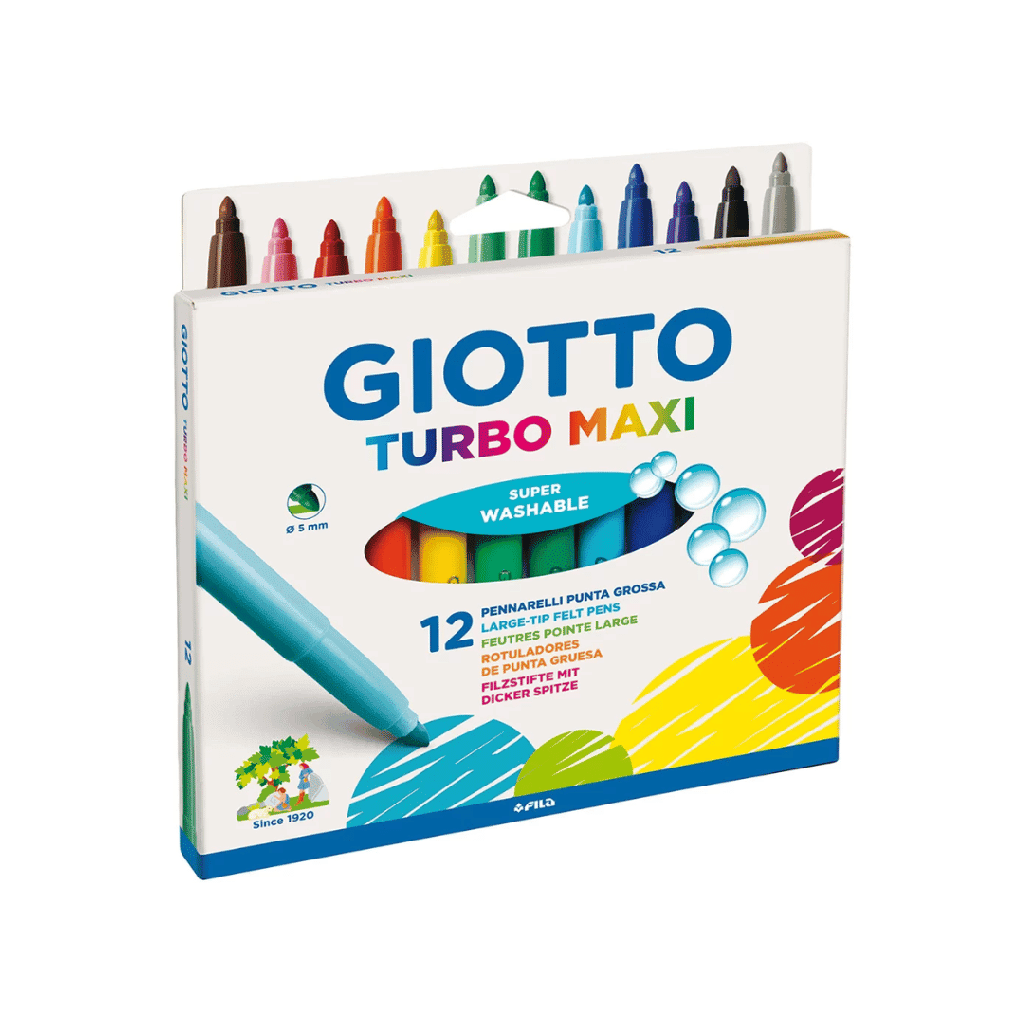 CANETA HIDROCOR TURBOMAXI C/12 CORES GIOTTO	