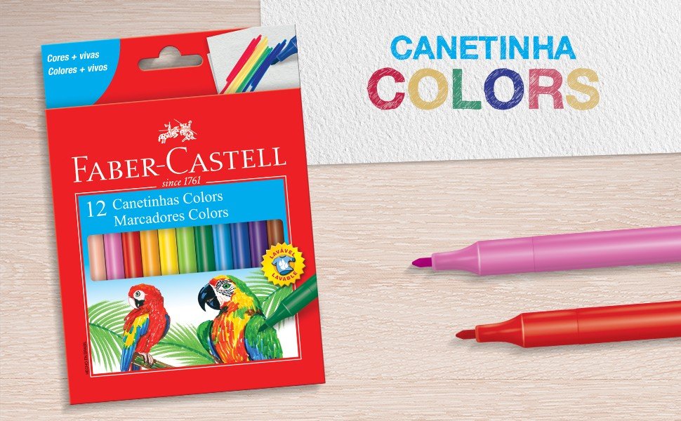 HIDROCOR 12 CORES FABER CASTELL	