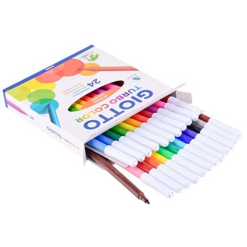 HIDROCOR GIOTTO TURBO COLOR ESTOJO 24 CORES GIOTTO	