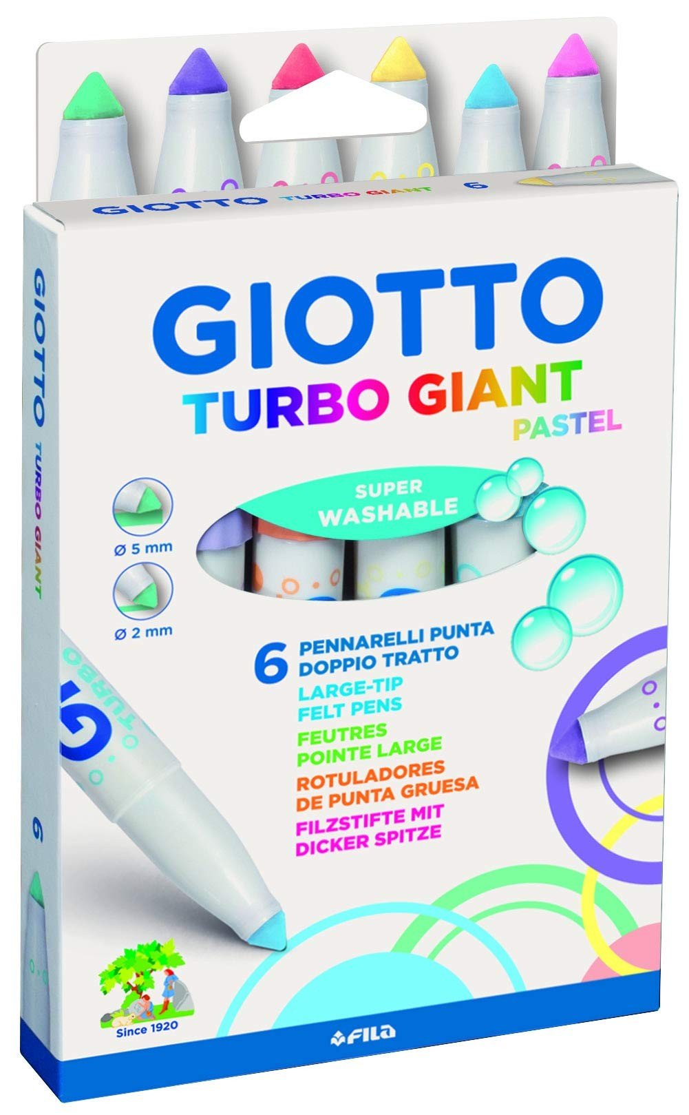 HIDROCOR GIOTTO TURBO GIANT FLUO 6 CORES GIOTTO	