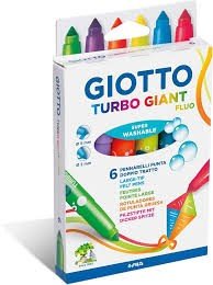 HIDROCOR GIOTTO TURBO MAXI ESTOJO 6 CORES GIOTTO	