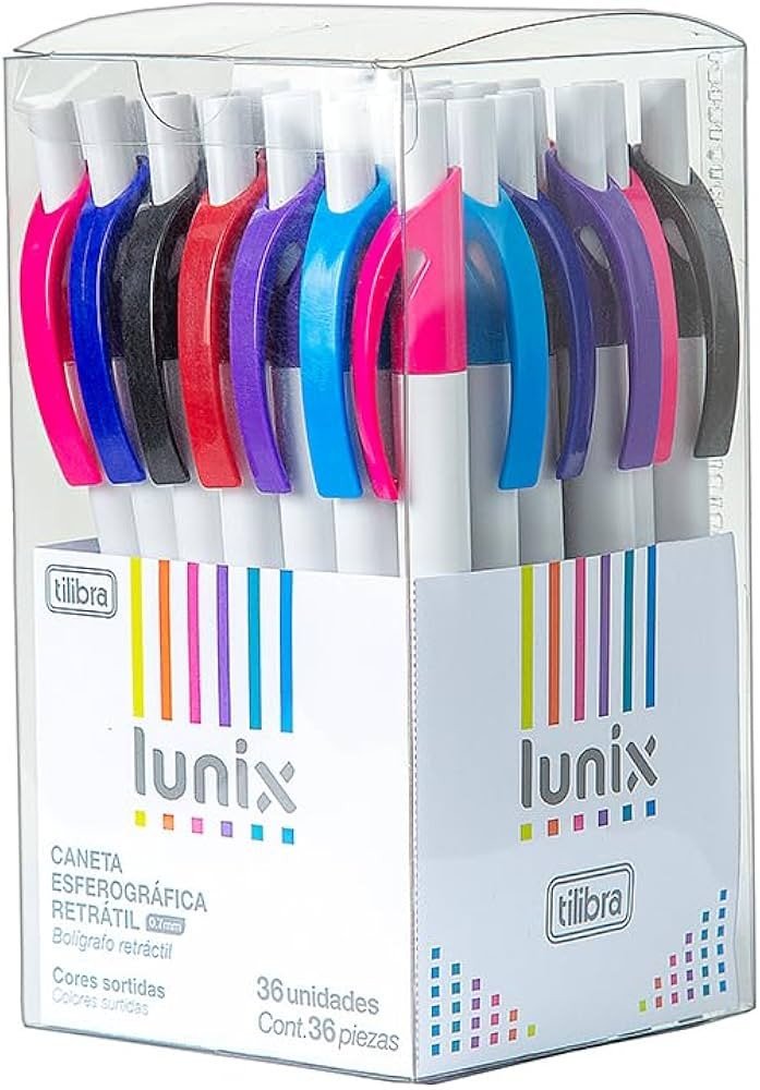 CANETA 0.7MM LUNIX SORTIDOS TILIBRA	