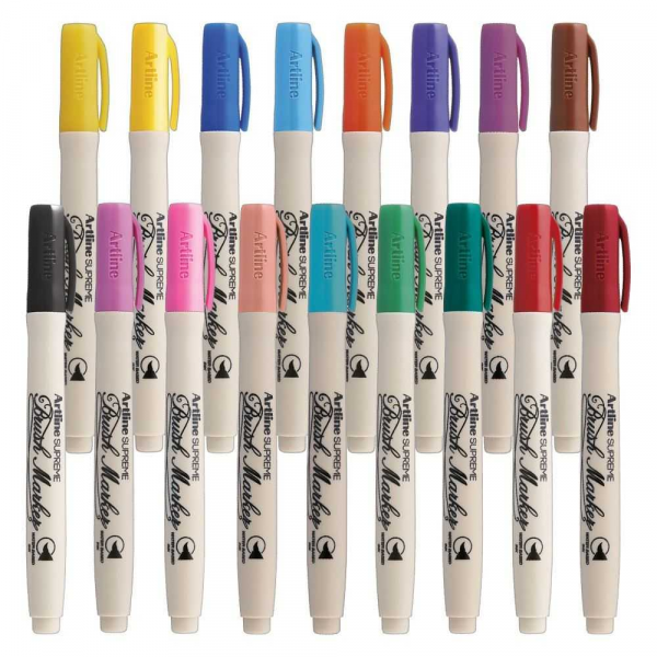 CANETA BRUSH PEN ARTLINE CORES TILIBRA	