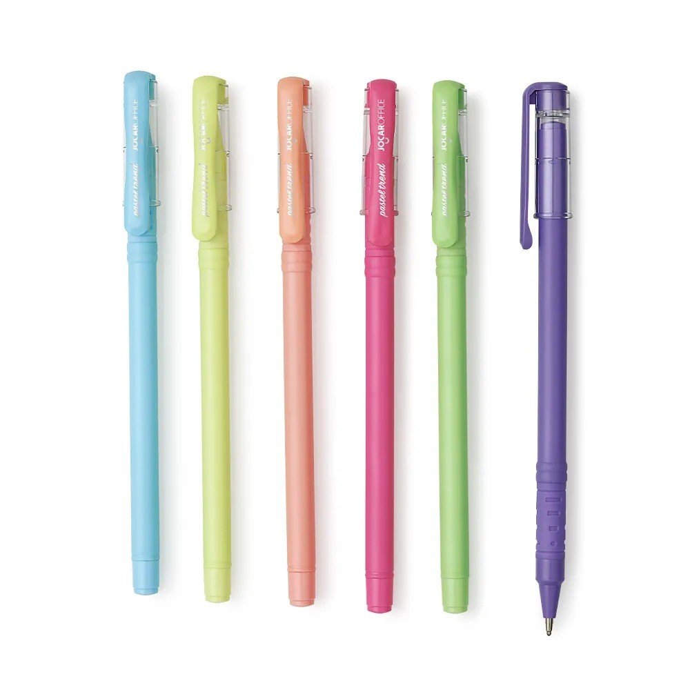 CANETA ESF. PASTEL TREND 1.0 SORTIDAS JOCAR OFFICE	