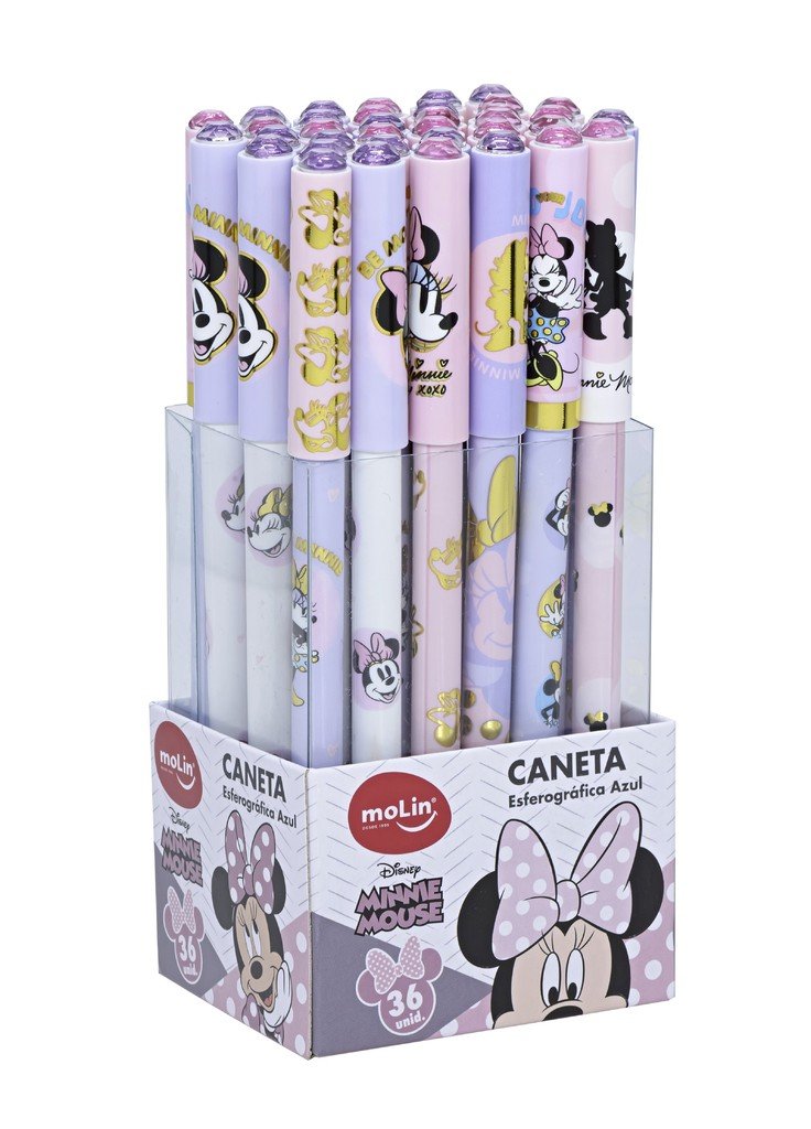 CANETA ESFEROGRAFICA MINNIE FASHION MOLIN	