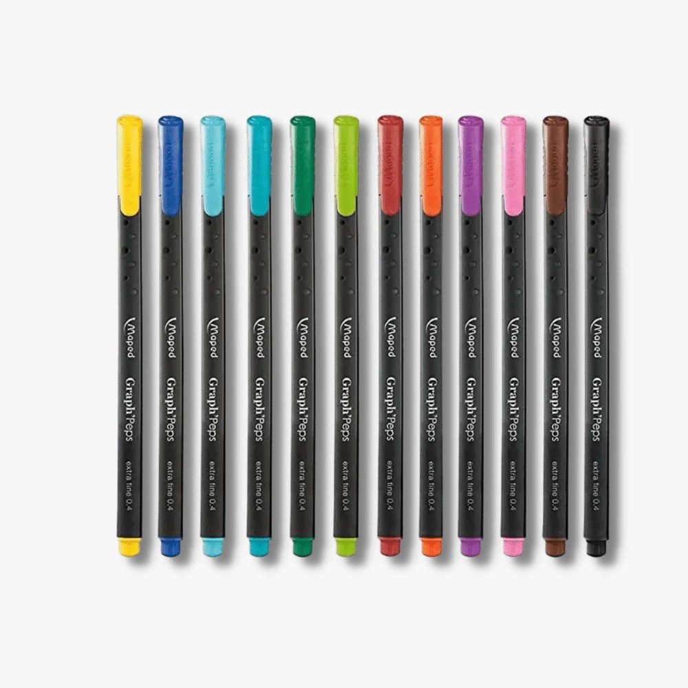 CANETA FINELINER GRAPF PEPS 0.4 C/10UN MAPED	