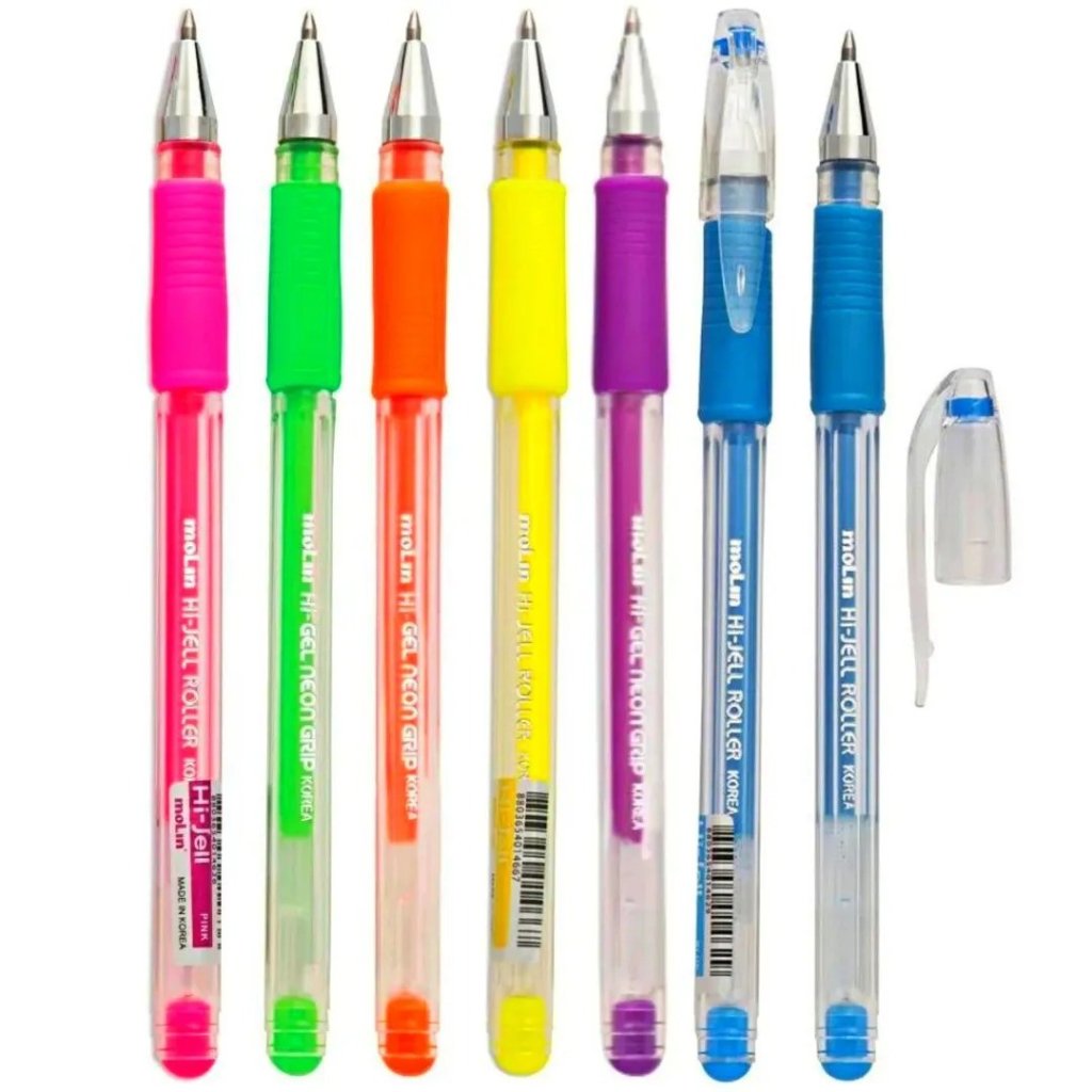 CANETA GEL GRIP NEON MOLIN	
