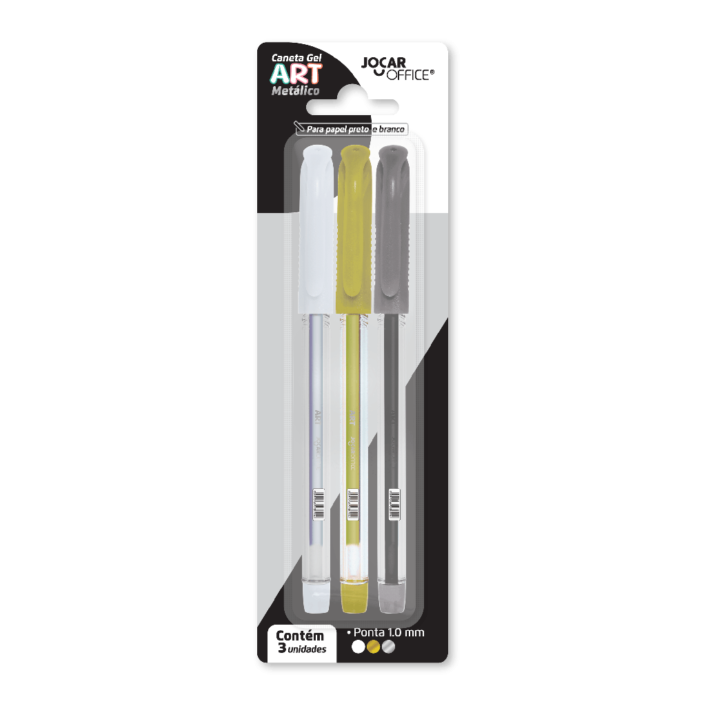 CANETA GEL ART 1.0 METALICO JOCAR OFFICE	