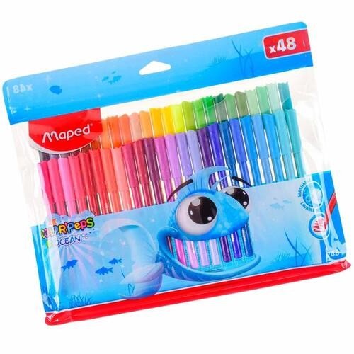 CANETA HIDROGRAFICA COLORPEPS OCEAN 48 CORES MAPED	