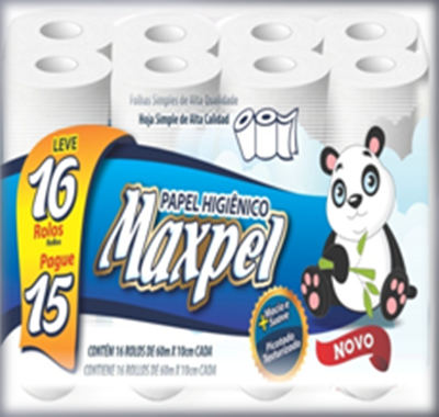PAPEL HIGIENICO FOLHA SIMPLES 16X30MT MAXPEL NATUPEL	