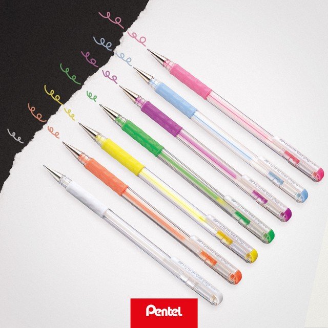 CANETA HYBRID GEL GRIP PASTEL PENTEL	