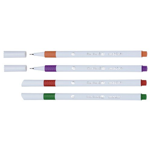 CANETA LINE ART CORES FINELINER 0,4 MM MOLIN	