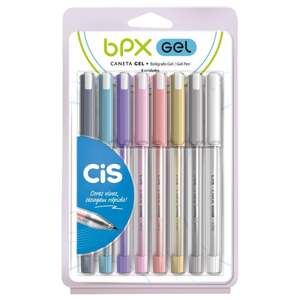 CANETA BPX GEL CORES SORT. CIS	