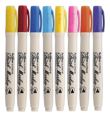 CANETA BRUSH PEN ARTLINE CORES TILIBRA	