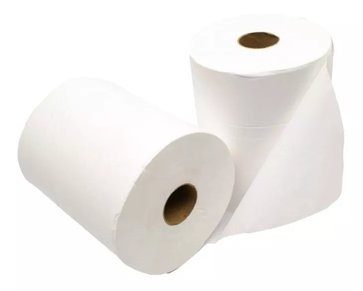 PAPEL TOALHA ROLO BRANCO CELULOSE 6X20X200M 26GR