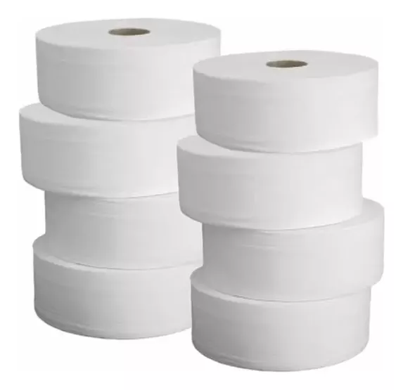 PAPEL HIGIENICO ROLAO 9X300 MTS FARDO C/8 ROLOS 100% CELULOSE