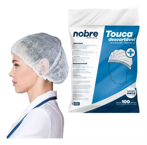 TOUCA TNT DESCARTAVEL COM 100 UNIDADES NOBRE	