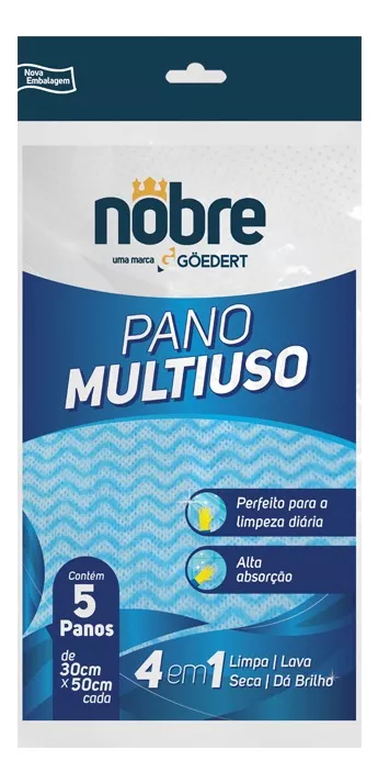 PANO MULTIUSO C/5 PANOS AZUL NOBRE	