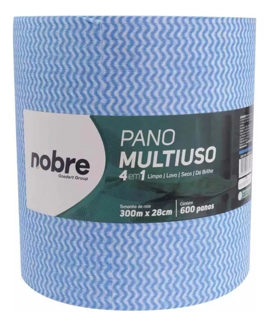 PANO MULTIUSO 28CMX300M AZUL PERFEX BOBINA PICOTADA NOBRE	