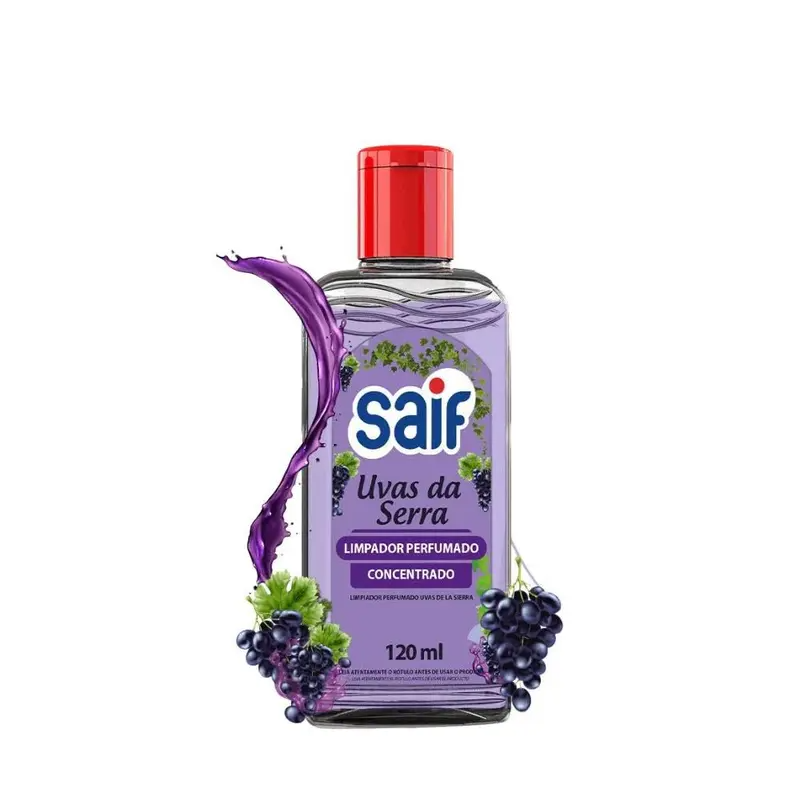 LIMPADOR PERFUMADO UVAS DA SERRA  CONCENTRADO 120ML SAIF 