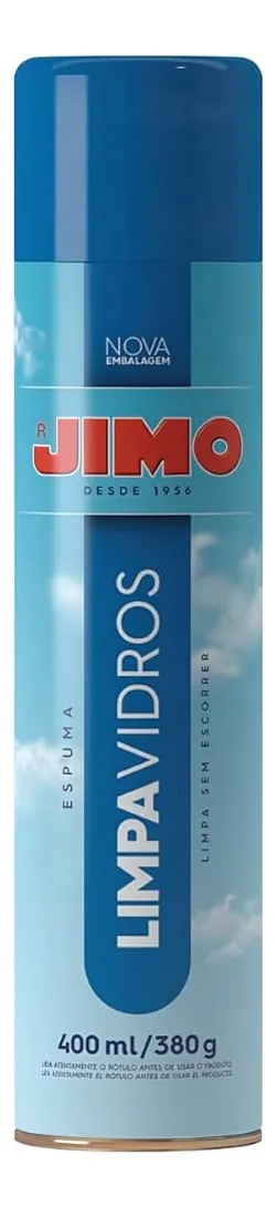 LIMPA VIDROS 400ML AEROSOL JIMO